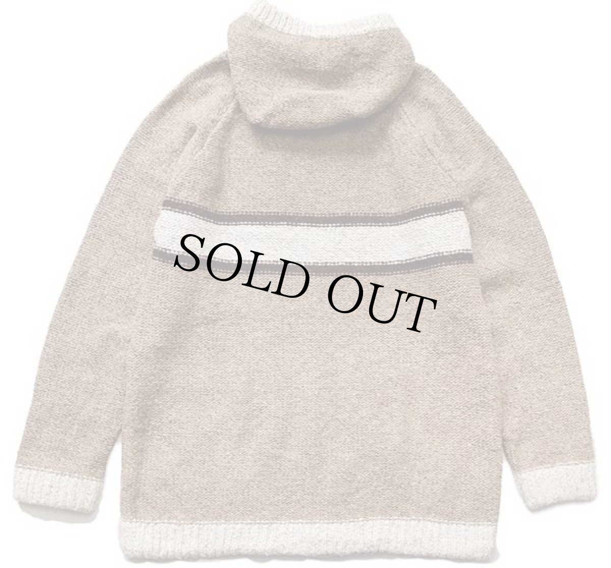 画像2: UNKNOWN ハンドニット パーカー グレーブラウン (2)