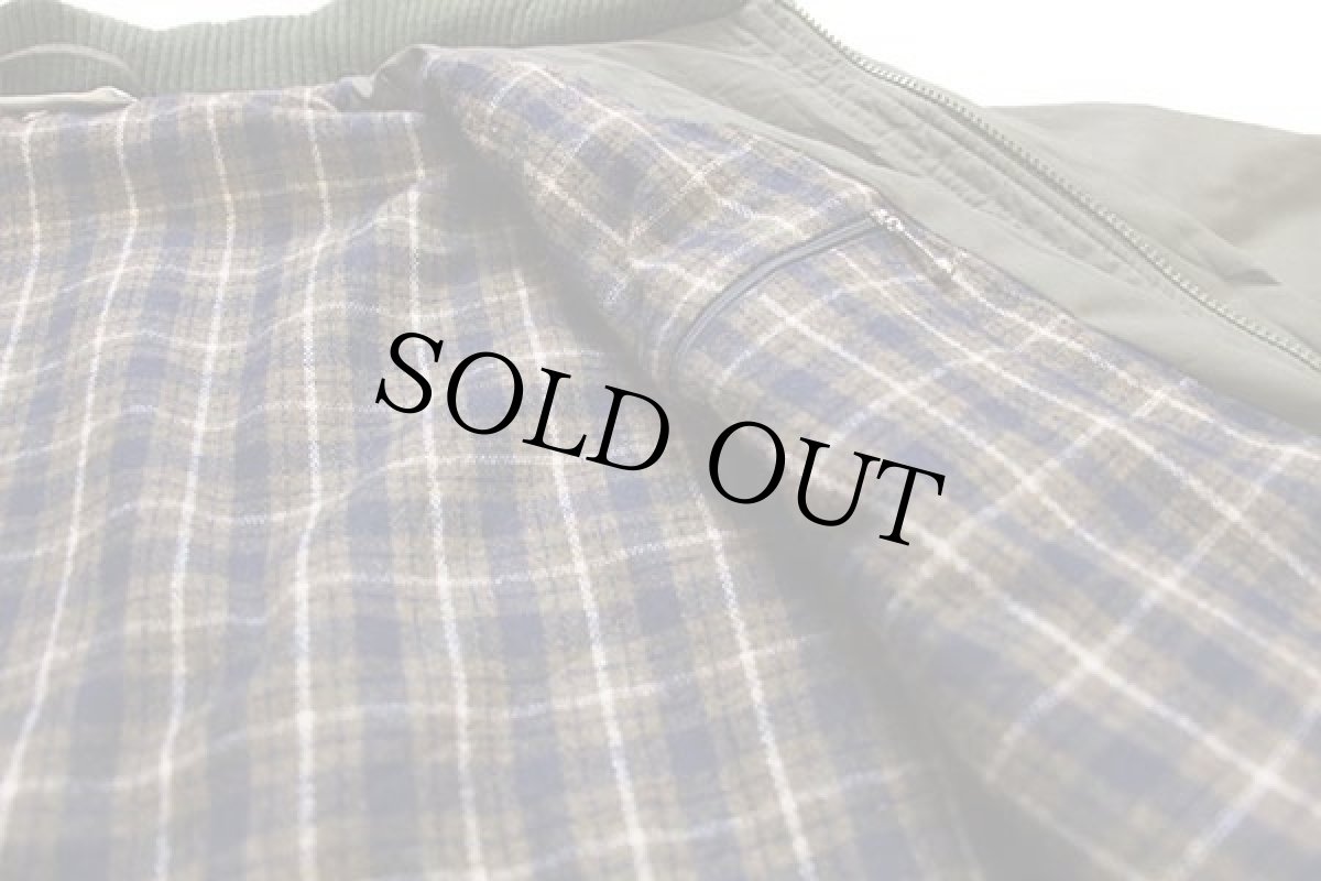 画像5: 70s フランス製 CHEMISE LACOSTE ラコステ ワンポイント タータンチェックライナー フィールドコート オリーブ 6★ジャケット (5)