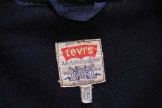 画像4: 80s イタリア製 Levi'sリーバイス メルトン ウール ダッフルコート 濃紺 38/48★ユーロ (4)