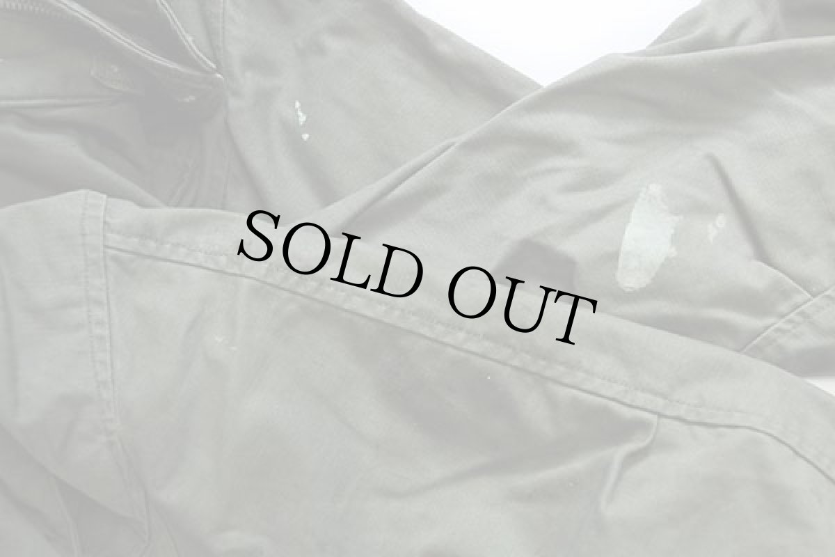 画像8: 60s 米軍 U.S.ARMY パッチ付き M-65 フィールドジャケット 2nd ペンキ飛び オリーブグリーン S-S★ALPHAアルファ (8)