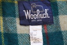 画像4: 80s USA製 Woolrichウールリッチ タータンチェック ウールライナー マウンテンパーカー タン L (4)