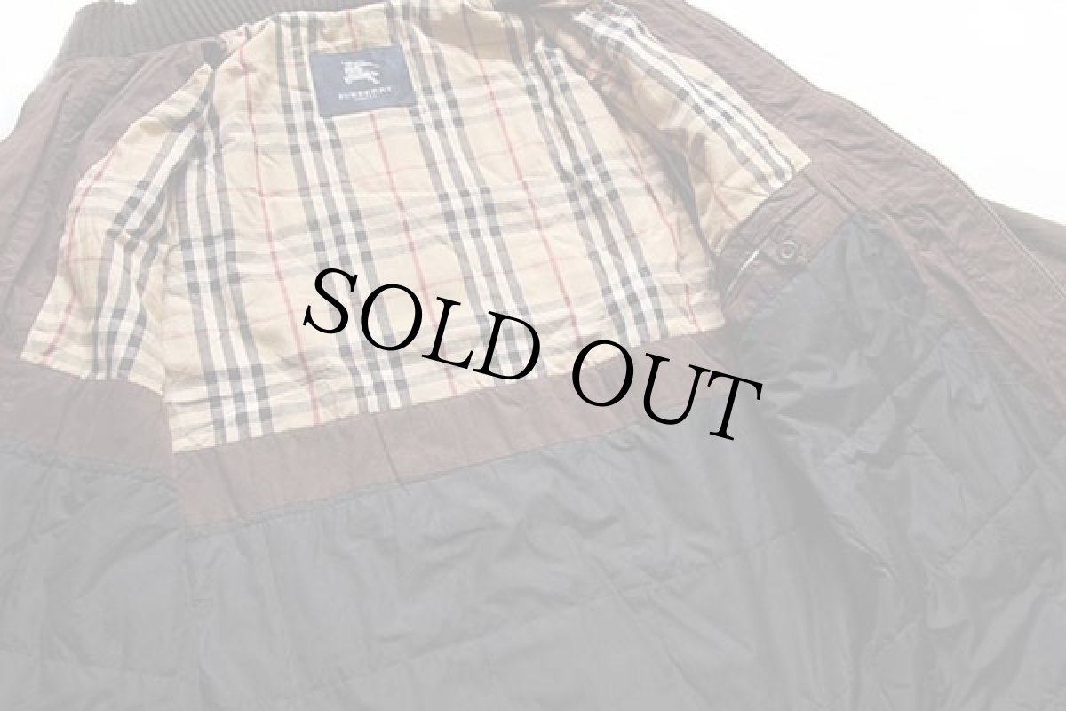 画像6: BURBERRYバーバリー スタンドカラー キルティングライナー コート 焦げ茶 4 (6)