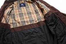 画像6: BURBERRYバーバリー スタンドカラー キルティングライナー コート 焦げ茶 4 (6)