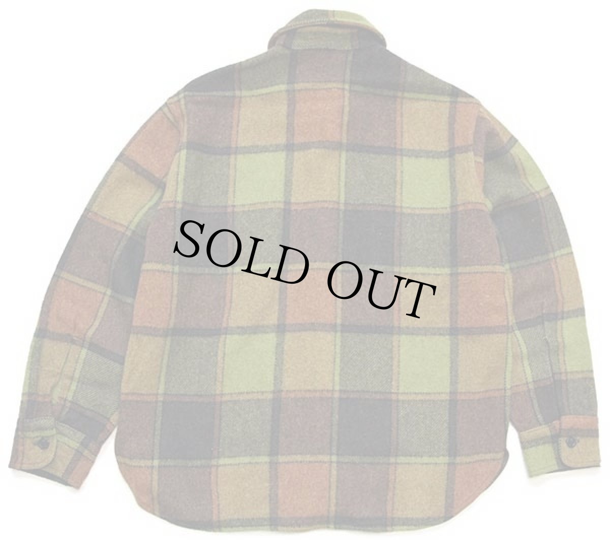 画像2: 60s UNKNOWN チェック CPO ウールシャツ (2)