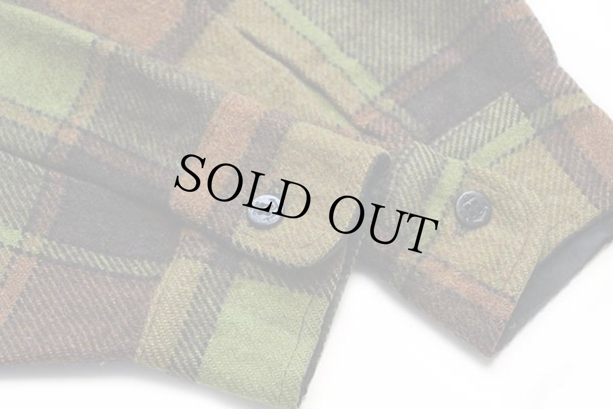 画像6: 60s UNKNOWN チェック CPO ウールシャツ (6)