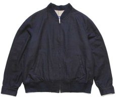 画像1: スペイン製 Burberrysバーバリー PRORSUM チェックライナー ウールジャケット ナス紺 (1)