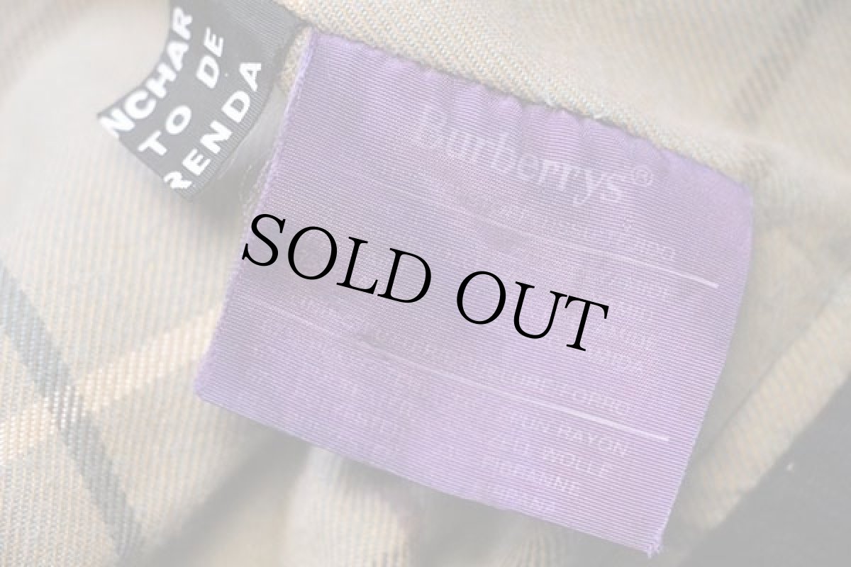 画像5: スペイン製 Burberrysバーバリー PRORSUM チェックライナー ウールジャケット ナス紺 (5)