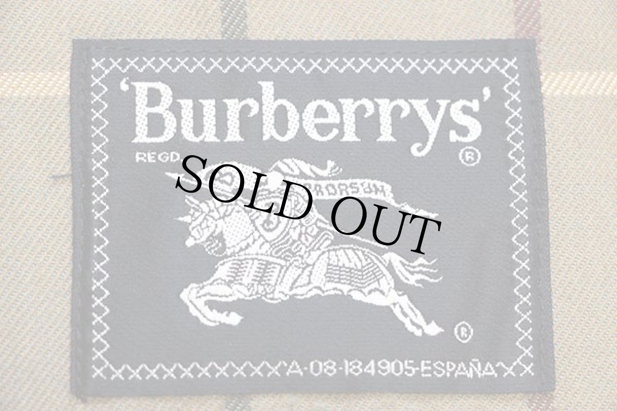 画像4: スペイン製 Burberrysバーバリー PRORSUM チェックライナー ウールジャケット ナス紺 (4)