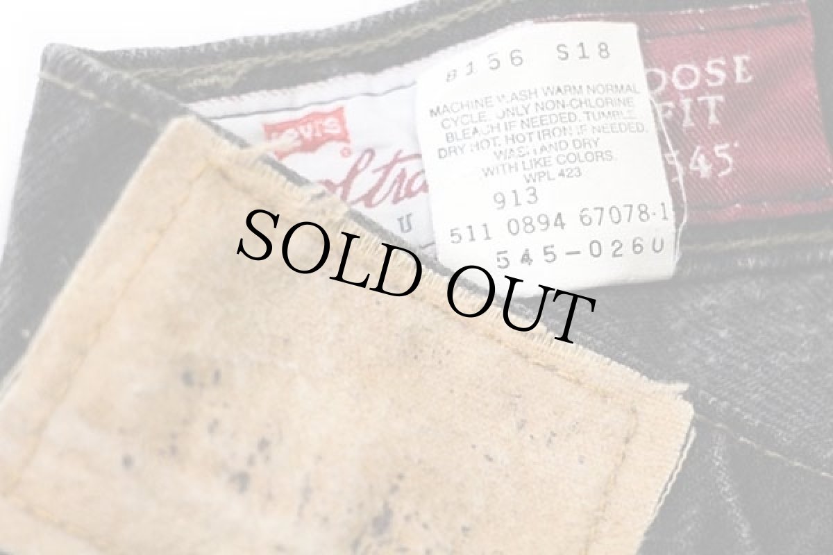 画像6: 90s USA製 Levi'sリーバイス SIGNATURE 545 ブラック デニムパンツ w38 L30 (6)
