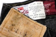 画像6: 90s USA製 Levi'sリーバイス SIGNATURE 545 ブラック デニムパンツ w38 L30 (6)