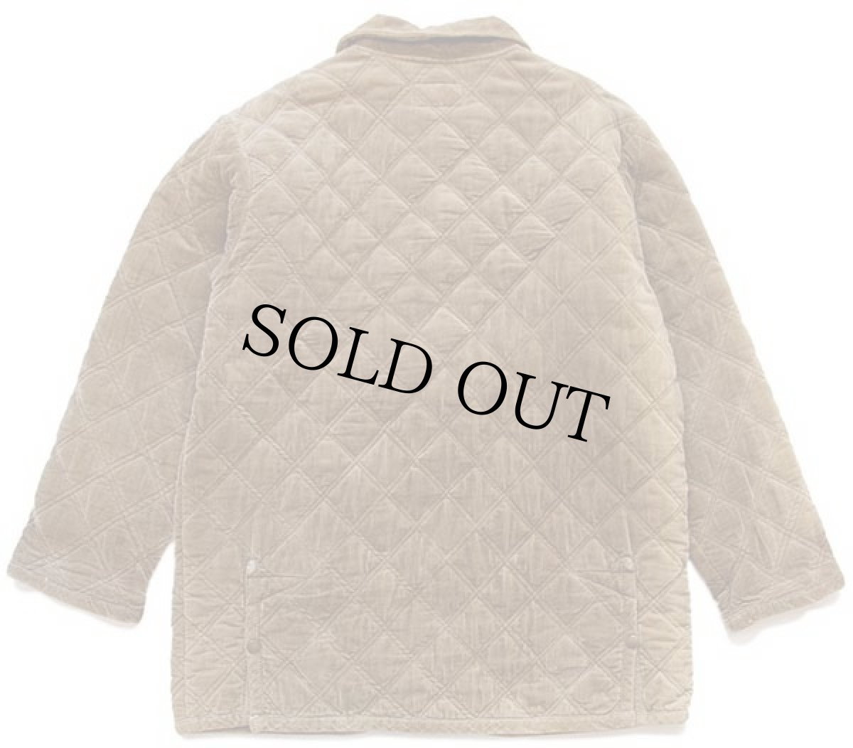 画像2: IVO RUGGERI コットン コーデュロイ キルティングジャケット 茶 M (2)