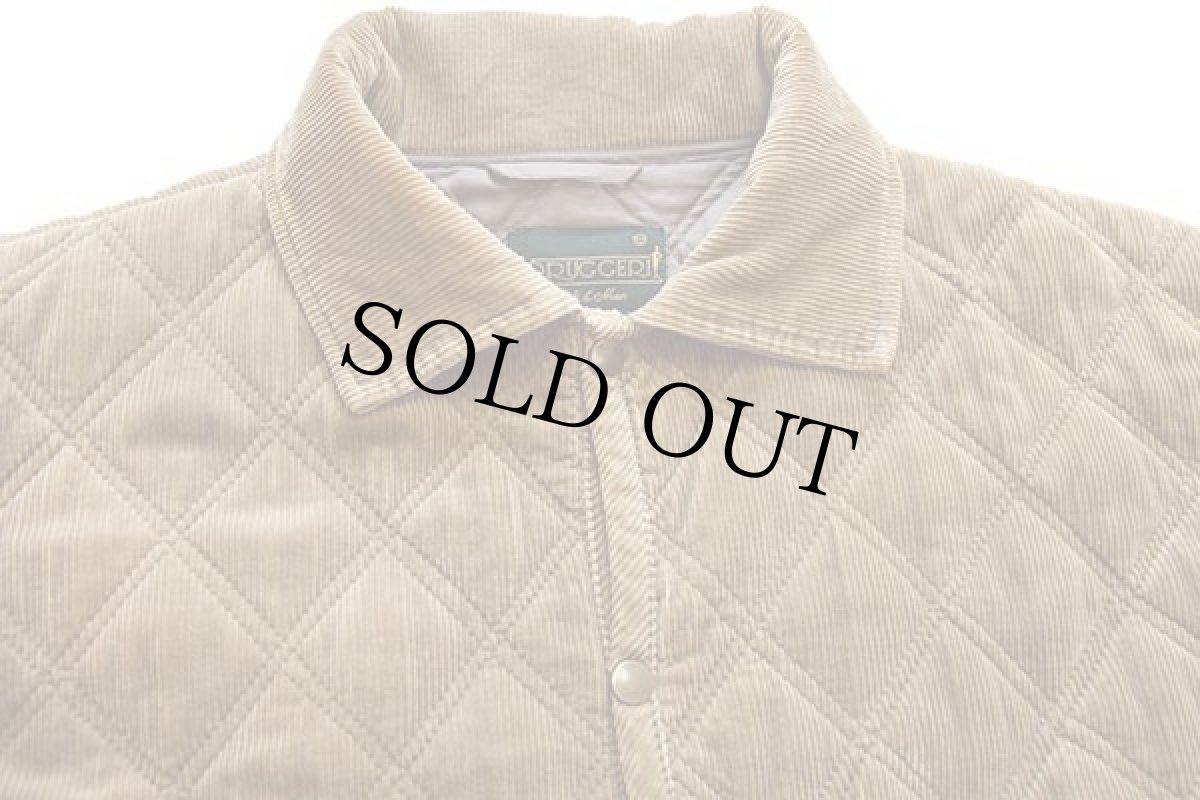 画像3: IVO RUGGERI コットン コーデュロイ キルティングジャケット 茶 M (3)