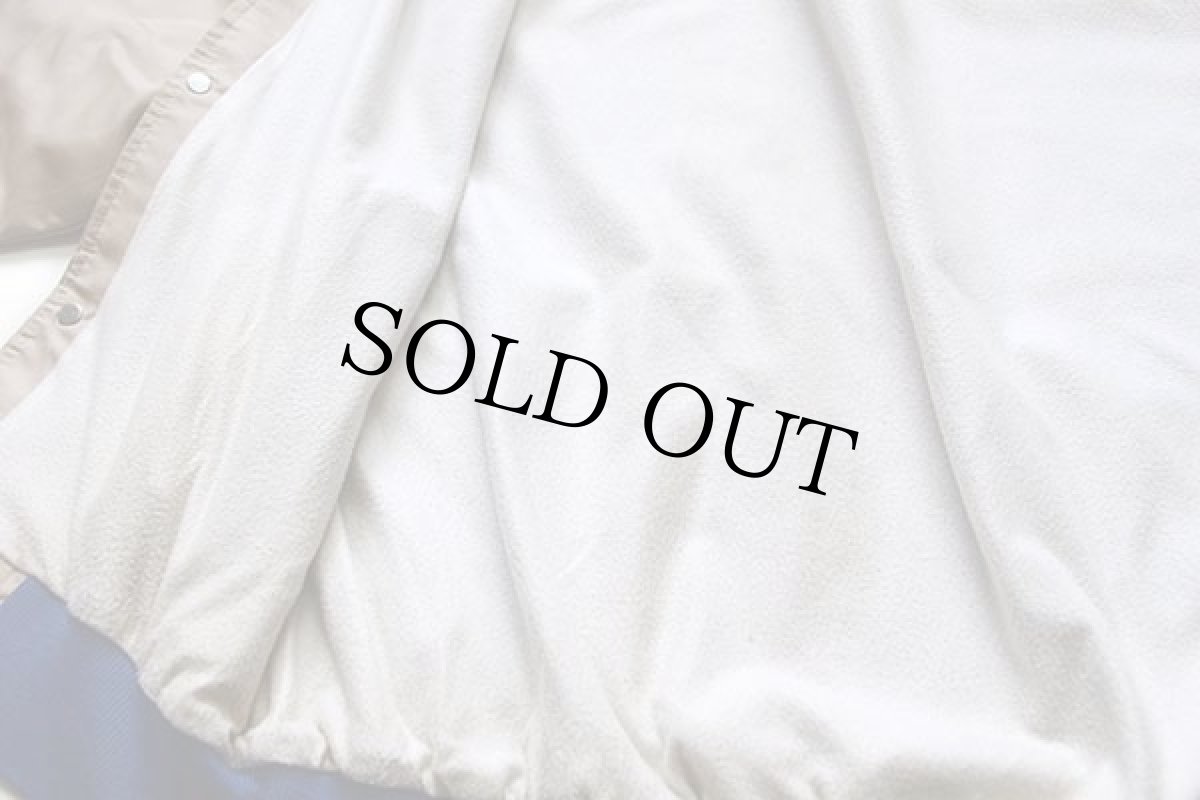 画像5: 80s USA製 AUBURN EATON 刺繍 ツートン 切り替え ジャケット カーキ×青 L (5)