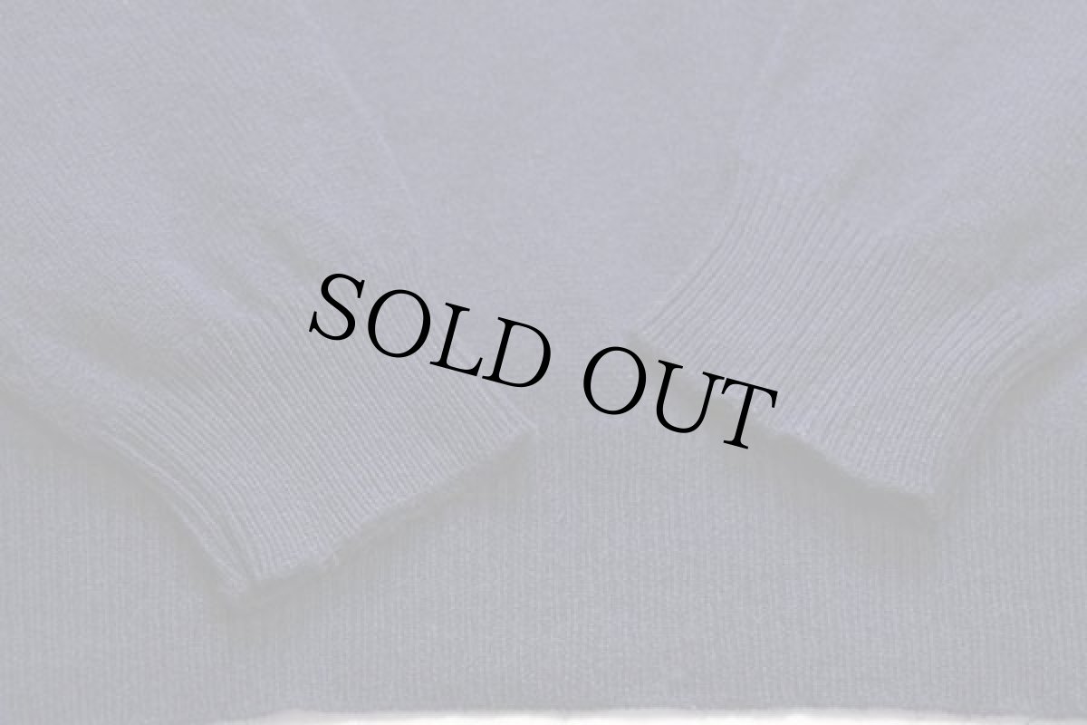 画像5: ポロ ラルフローレン ワンポイント Vネック ラムウールニット セーター 紺 M (5)