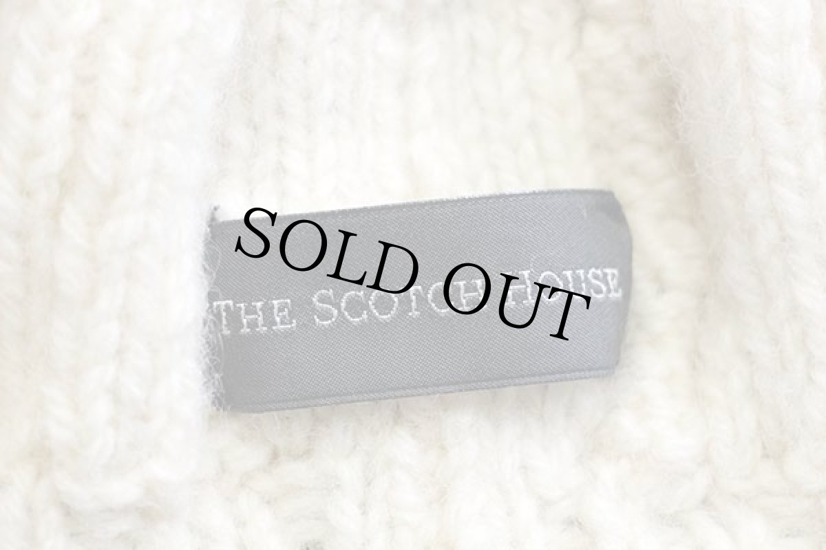 画像5: THE SCOTCH HOUSE ケーブル編み ウールニット ベレー帽 ナチュラル (5)