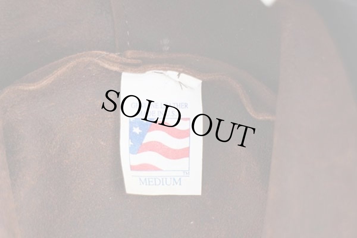 画像6: USA製 MINNETONKAミネトンカ スエードレザーハット 茶 M (6)