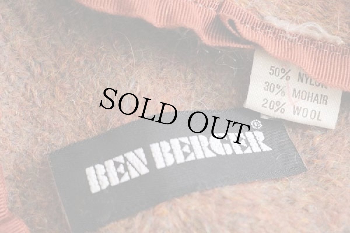 画像5: イタリア製 BEN BERGER モヘヤ×ウールニット ハンチング ミックス (5)