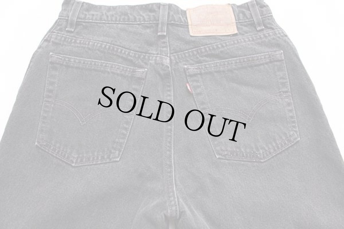 画像5: 90s USA製 Levi'sリーバイス 550 ブラック デニムパンツ 12 REG.L★107 (5)