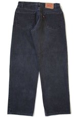 画像3: 00s メキシコ製 Levi'sリーバイス 550 ブラック デニムパンツ w34 L30 (3)