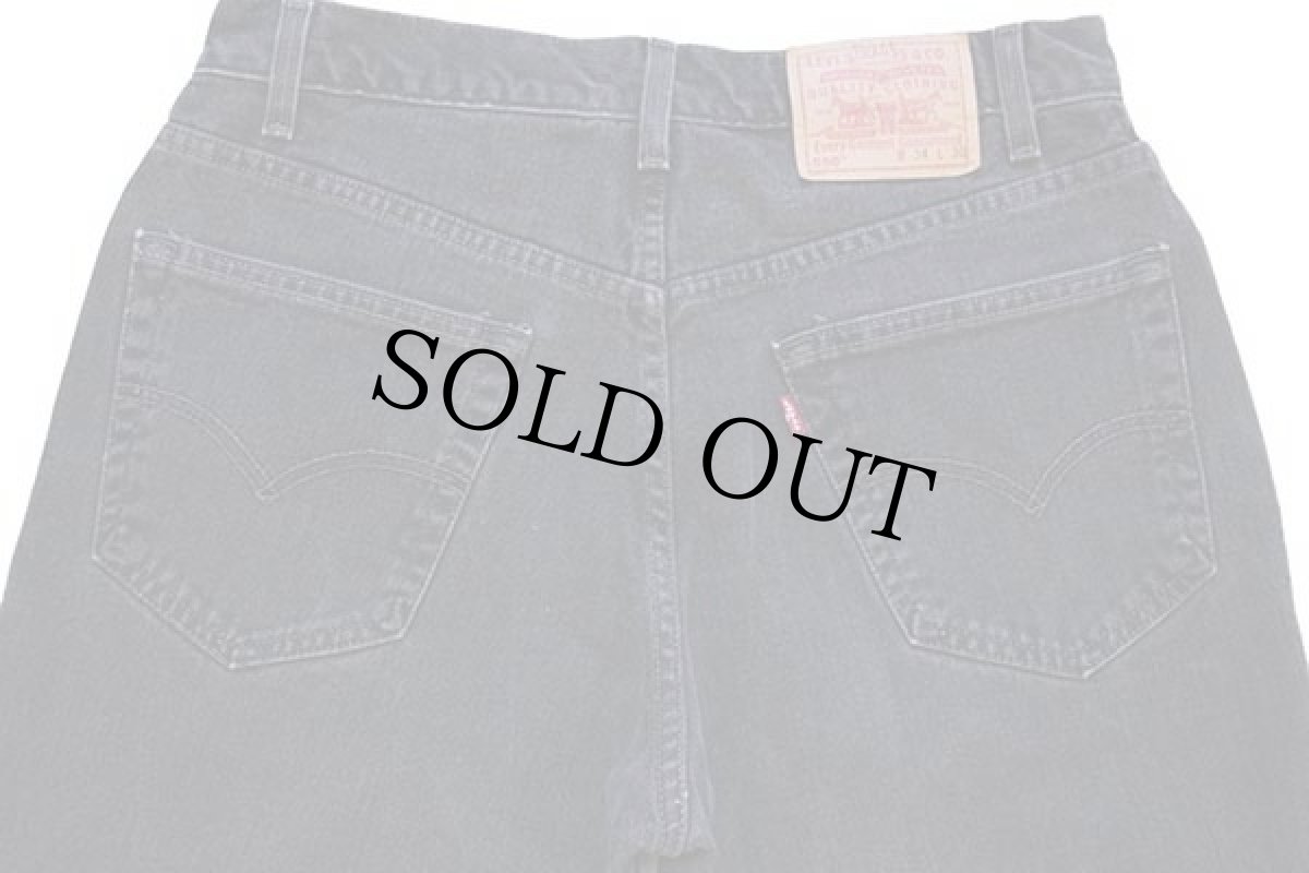 画像5: 00s メキシコ製 Levi'sリーバイス 550 ブラック デニムパンツ w34 L30 (5)