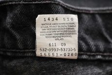 画像7: 90s USA製 Levi'sリーバイス 550 ブラック デニムパンツ 12 REG.L★107 (7)