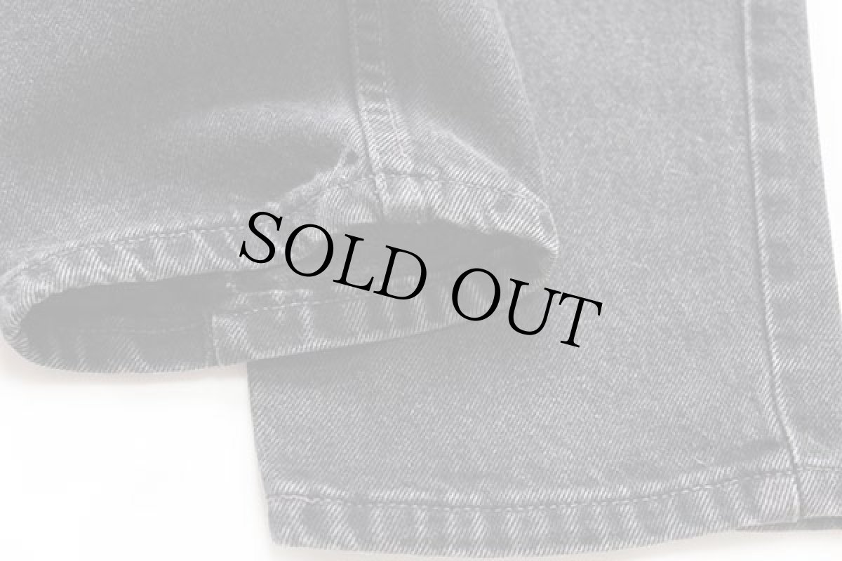 画像8: 90s USA製 Levi'sリーバイス 550 ブラック デニムパンツ 12 REG.L★107 (8)