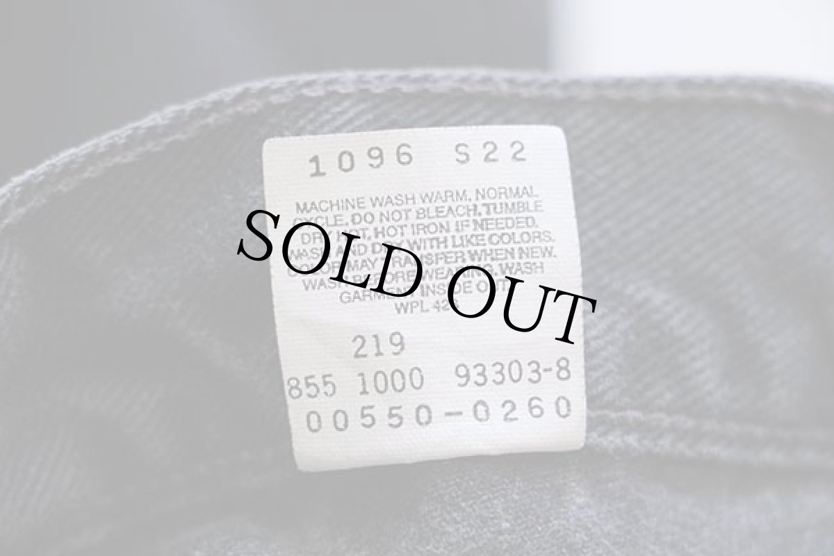 画像7: 00s メキシコ製 Levi'sリーバイス 550 ブラック デニムパンツ w34 L30 (7)