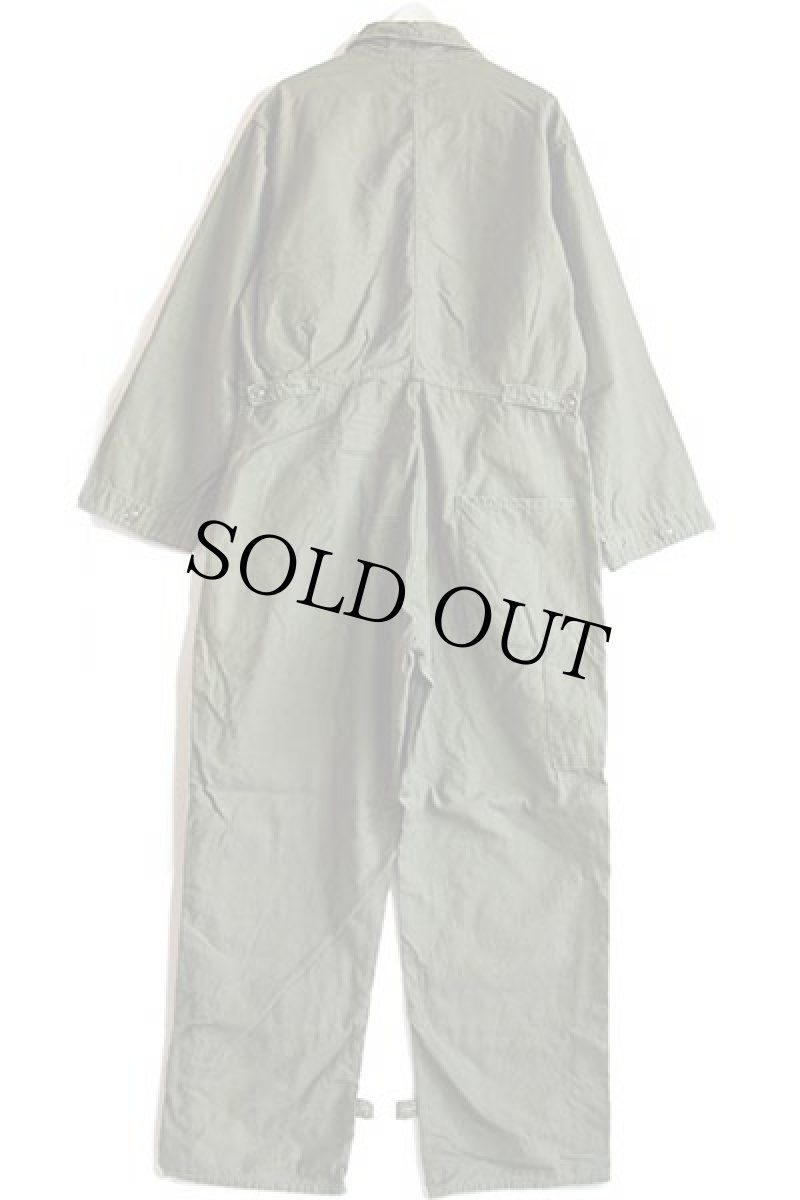 画像3: 80s 米軍 U.S.ARMY コットンサテン カバーオール オールインワン オリーブグリーン XL★つなぎ (3)