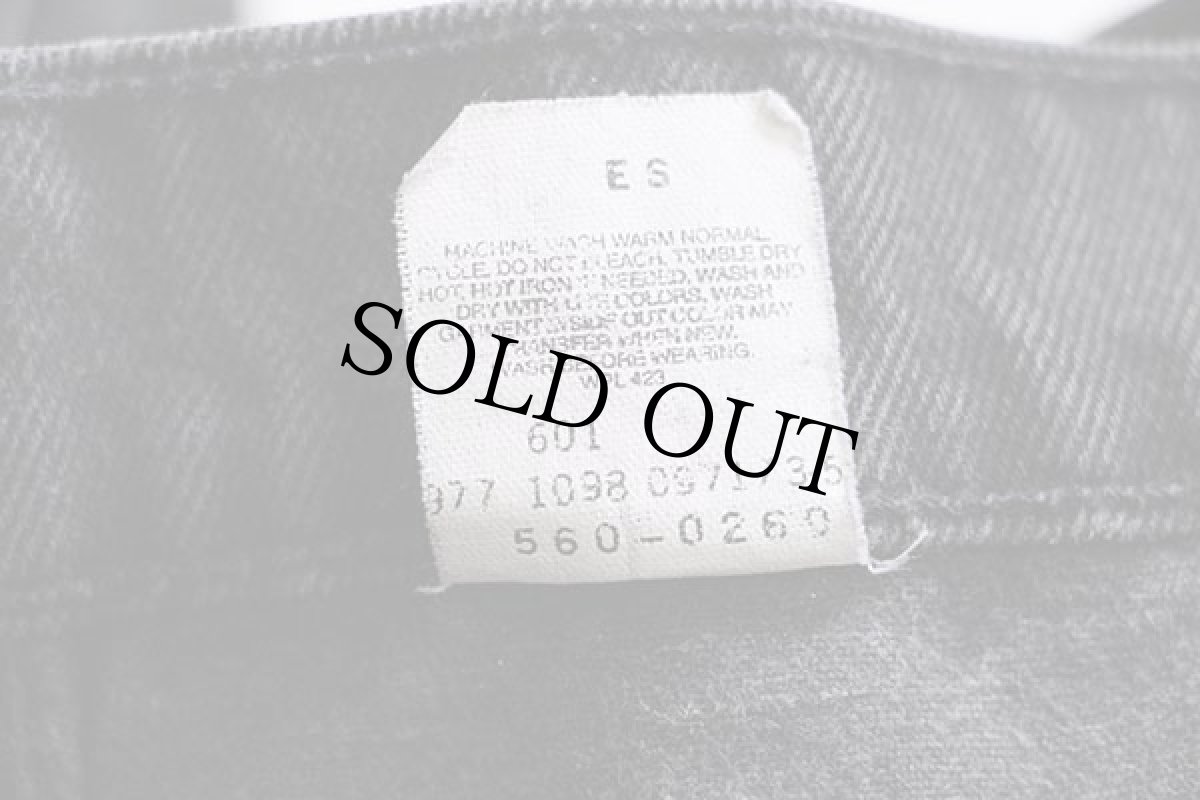 画像7: 90s Levi'sリーバイス 560 ブラック デニムパンツ w34 L34★21 (7)