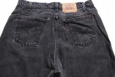 画像4: 90s メキシコ製 Levi'sリーバイス 560 ブラック デニムパンツ w36 L30★24 (4)