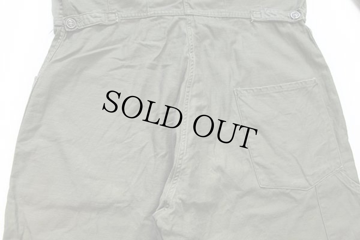 画像6: 80s 米軍 U.S.ARMY コットンサテン カバーオール オールインワン オリーブグリーン XL★つなぎ (6)