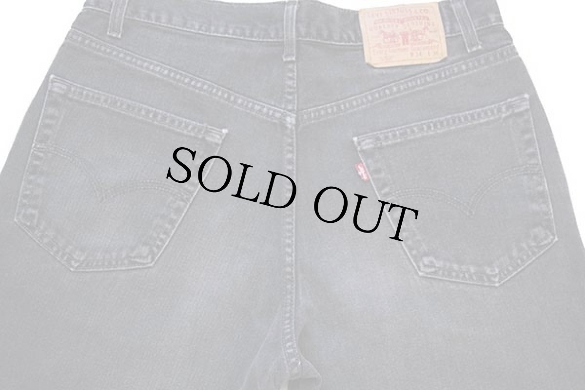 画像5: 90s カナダ製 Levi'sリーバイス 550 ブラック デニムパンツ w34 L36★111 (5)