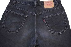 画像5: 90s カナダ製 Levi'sリーバイス 550 ブラック デニムパンツ w34 L36★111 (5)