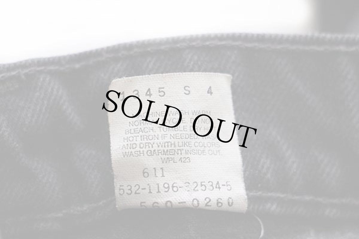 画像7: 90s USA製 Levi'sリーバイス 560 ブラック デニムパンツ w36 L30★22 (7)