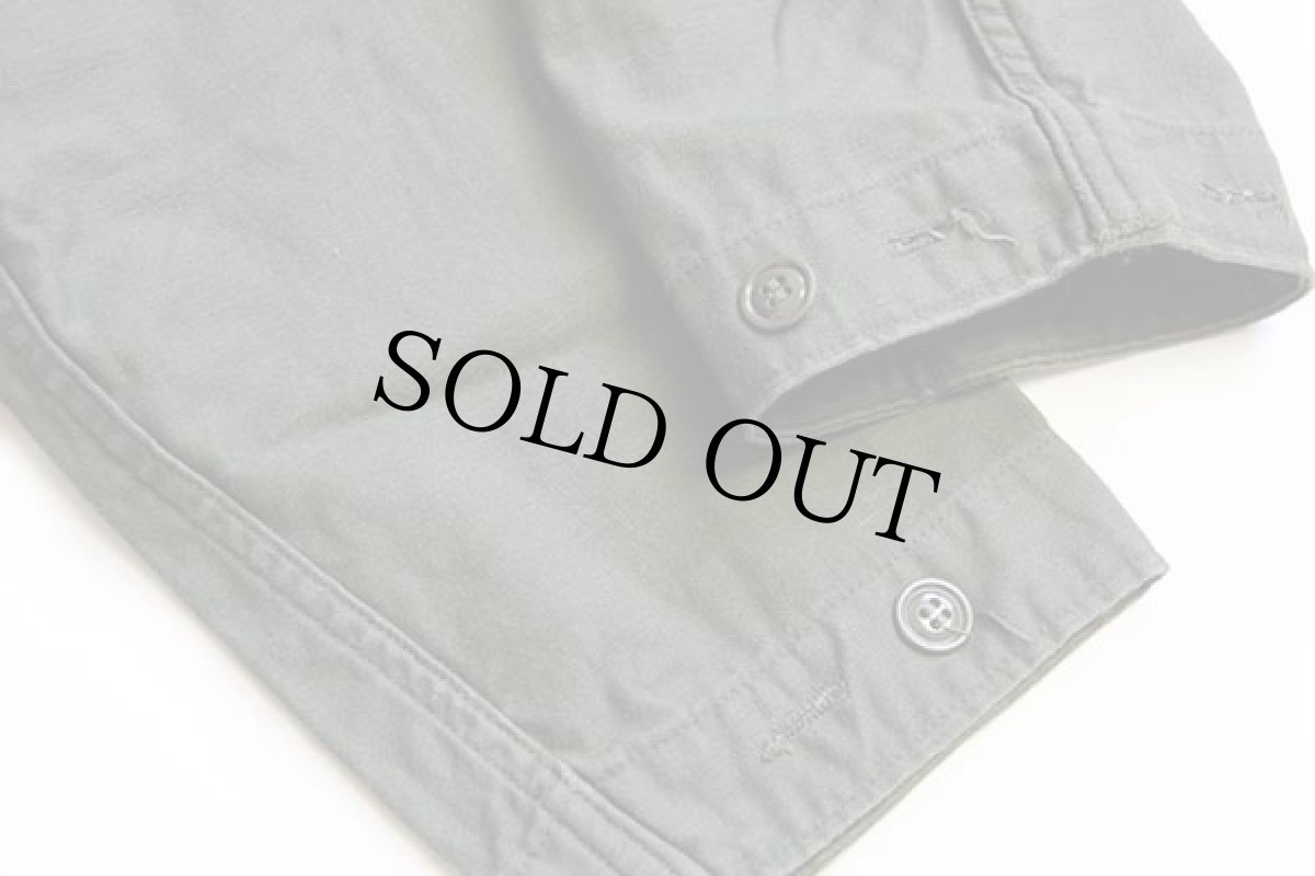 画像7: 80s 米軍 U.S.ARMY コットンサテン カバーオール オールインワン オリーブグリーン S★つなぎ (7)