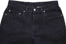 画像4: 90s メキシコ製 Levi'sリーバイス 550 ブラック デニムパンツ w34 L32★87 (4)