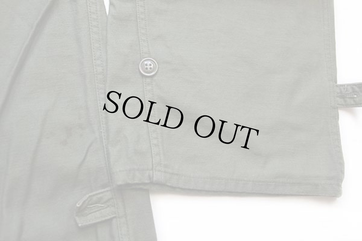 画像8: 80s 米軍 U.S.ARMY コットンサテン カバーオール オールインワン オリーブグリーン S★つなぎ (8)