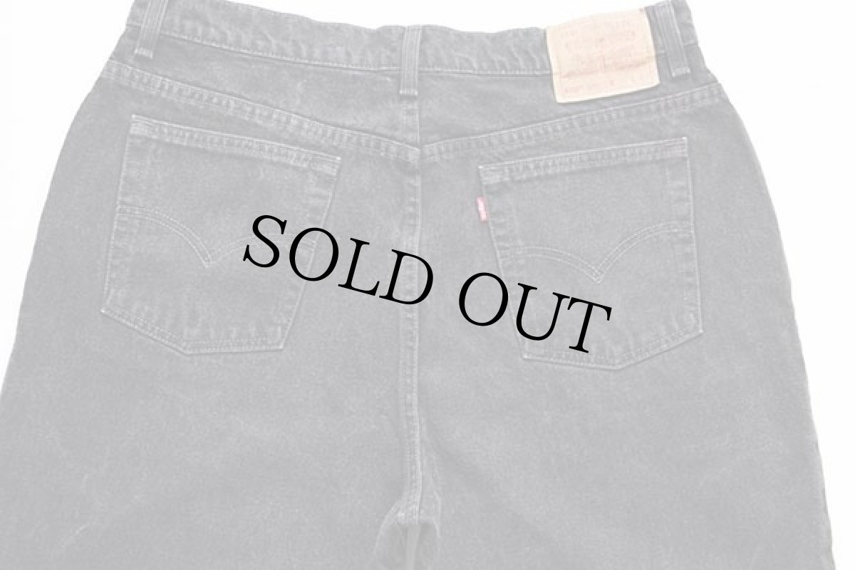 画像5: 90s USA製 Levi'sリーバイス 550 ブラック デニムパンツ 18W L★104 (5)