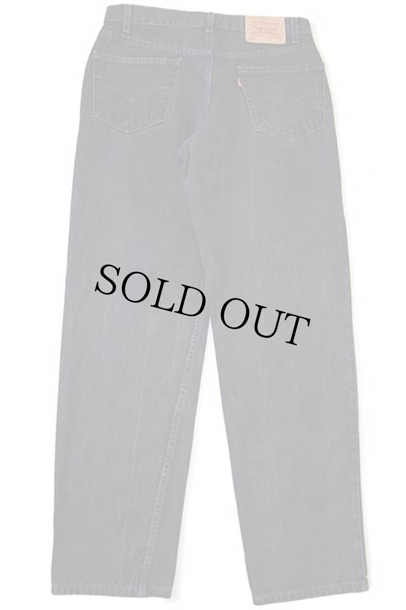 画像3: 90s メキシコ製 Levi'sリーバイス 550 ブラック デニムパンツ w34 L32★87 (3)