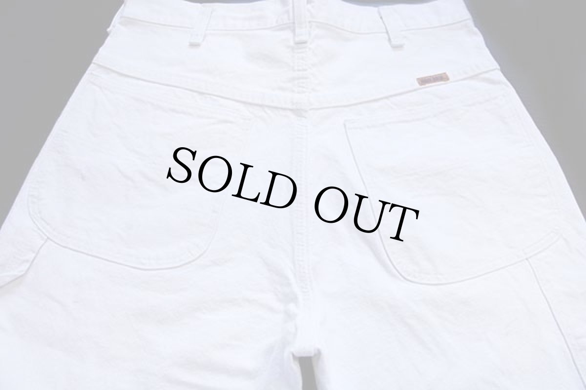 画像5: 80s USA製 BIG BENビッグベン ダック地 ペインターパンツ ペンキ飛び 生成り w32 L30★Wranglerラングラー (5)