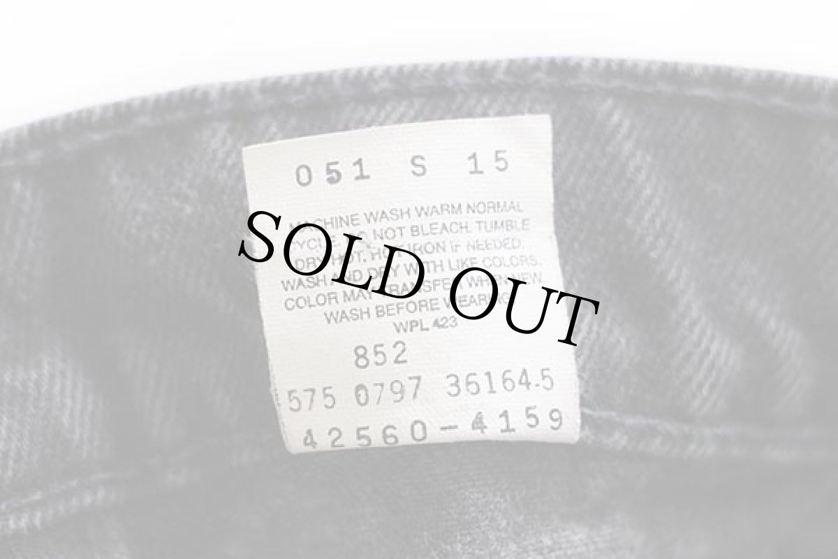 画像7: 90s USA製 Levi'sリーバイス 560 ブラック デニムパンツ w36 L30★23 (7)