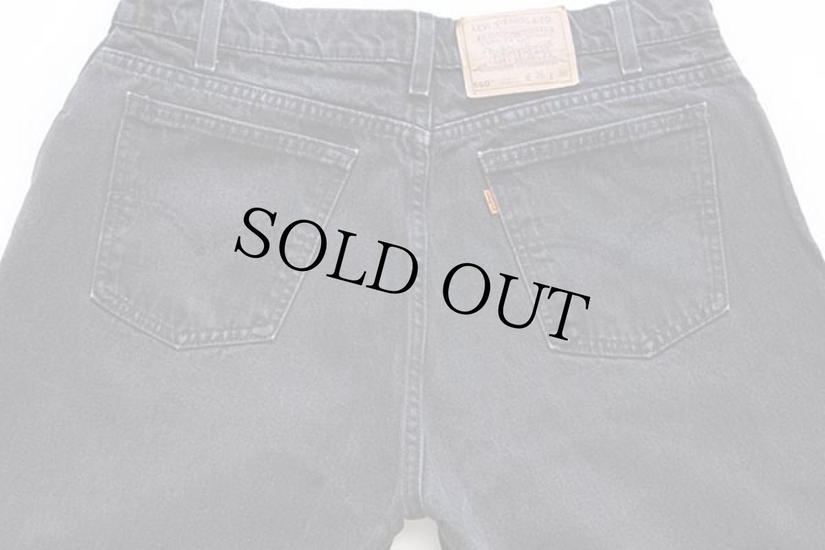 画像5: 90s USA製 Levi'sリーバイス 560 ブラック デニムパンツ w36 L30★23 (5)