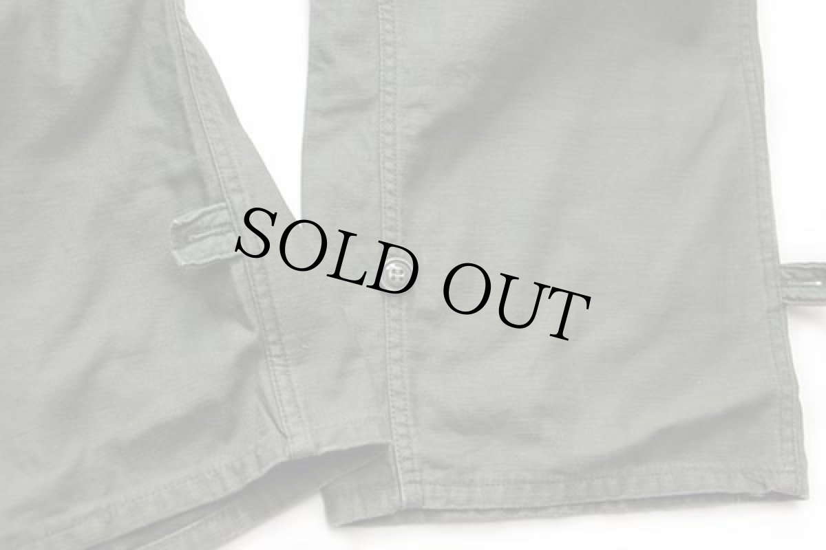 画像9: 80s 米軍 U.S.ARMY コットンサテン カバーオール オールインワン オリーブグリーン XL★つなぎ (9)