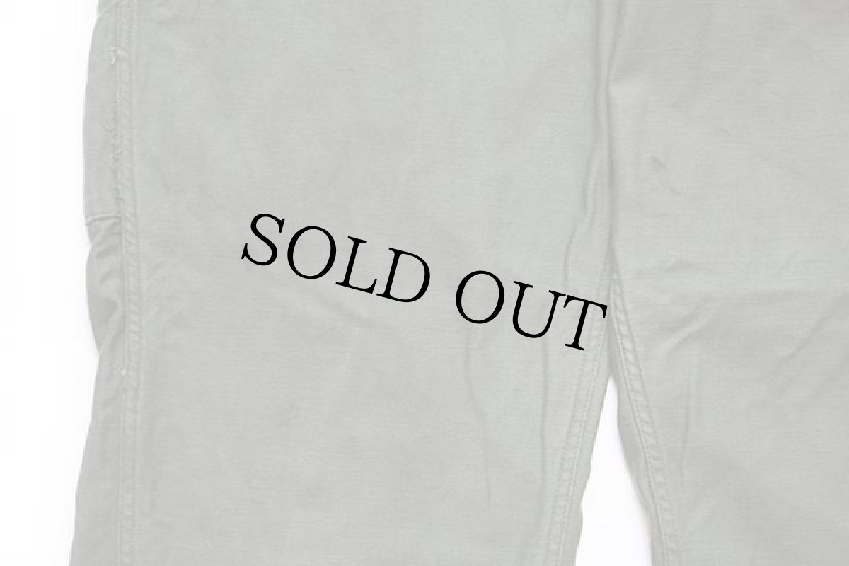 画像9: 80s 米軍 U.S.ARMY コットンサテン カバーオール オールインワン オリーブグリーン S★つなぎ (9)