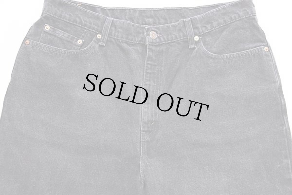 画像4: 90s USA製 Levi'sリーバイス 550 ブラック デニムパンツ 18W L★104 (4)
