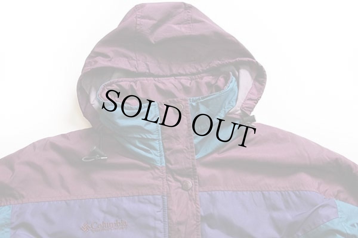 画像3: 90s Columbiaコロンビア マルチカラー 切り替え 中綿入り ナイロンジャケット W-M (3)
