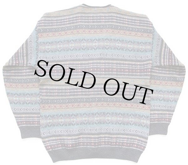 スコットランド製 HIGHLAND GLEN フェアアイル柄 ウールニット