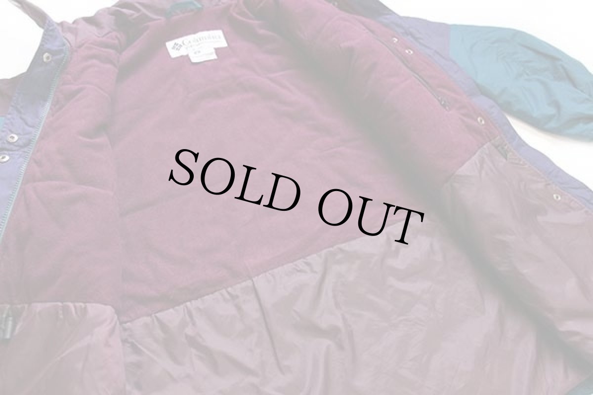 画像5: 90s Columbiaコロンビア マルチカラー 切り替え 中綿入り ナイロンジャケット W-M (5)