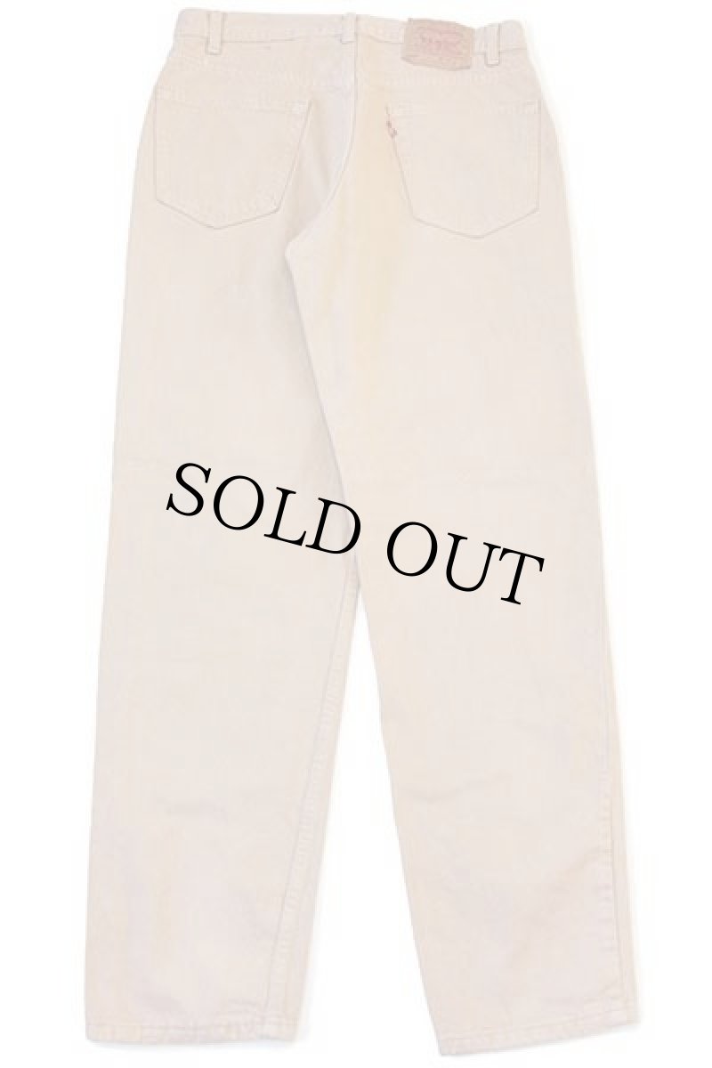 画像3: 00s USA製 Levi'sリーバイス 550 カラーデニムパンツ 後染め カーキ w34 L32 (3)