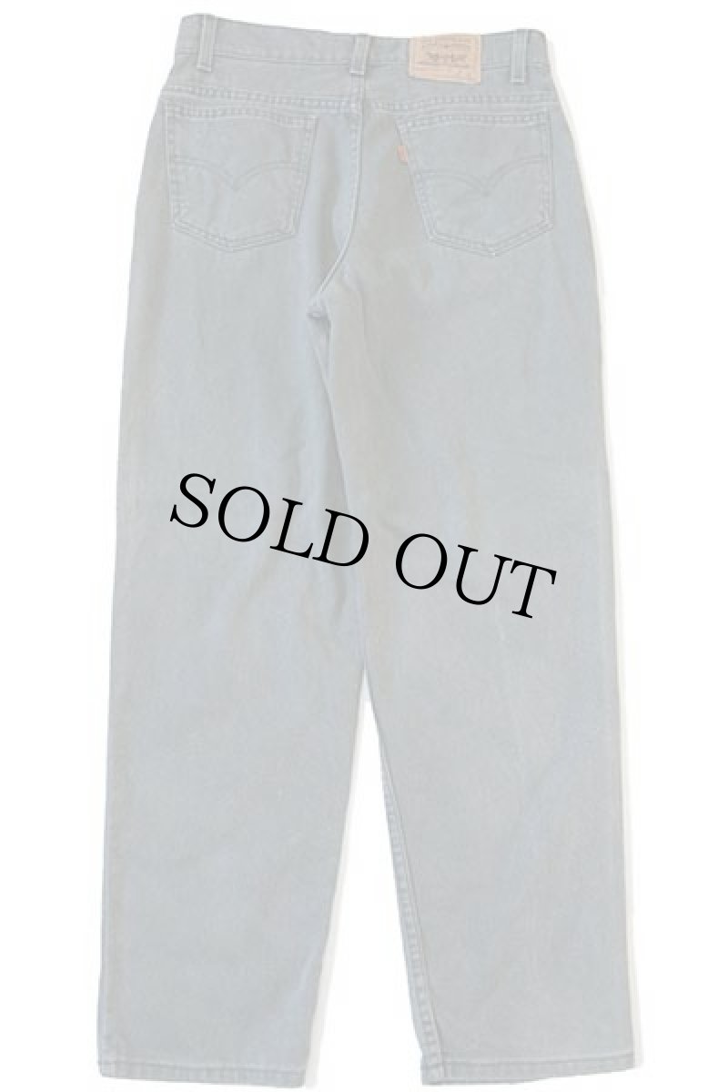 画像3: 90s USA製 Levi'sリーバイス 550 カラーデニムパンツ モスグリーン w30 L28 STUDENT (3)